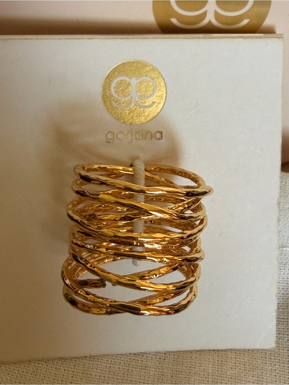 Gorjana ‘LOLA’ Gold Twisted Band Ring